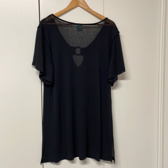 Swan sheer bathing suit cover up - Picture 3 of 4